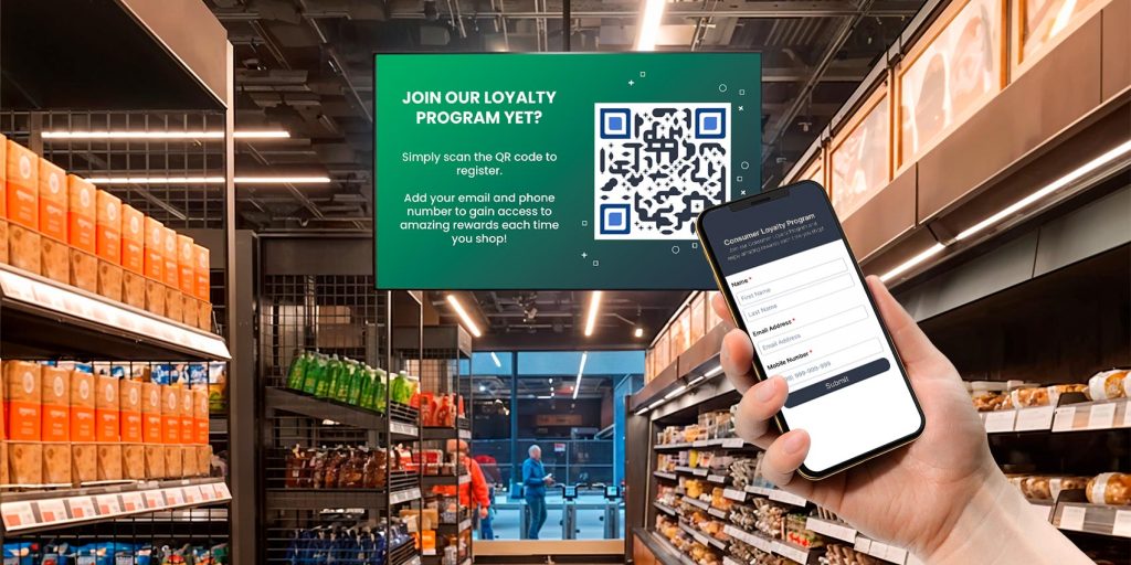 Customer joining retail loyalty program