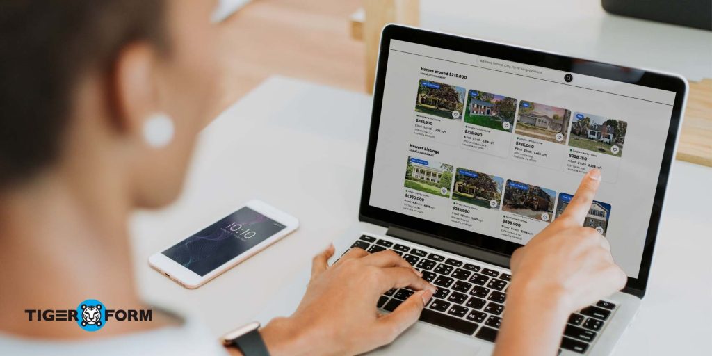 Property listing for real estate