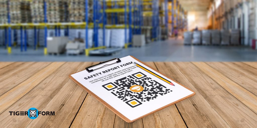 QR code form for manufacturing