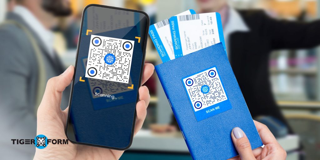 QR transportation boarding form